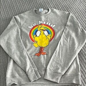 Gray 'Be Kind' Big Bird Sweatshirt